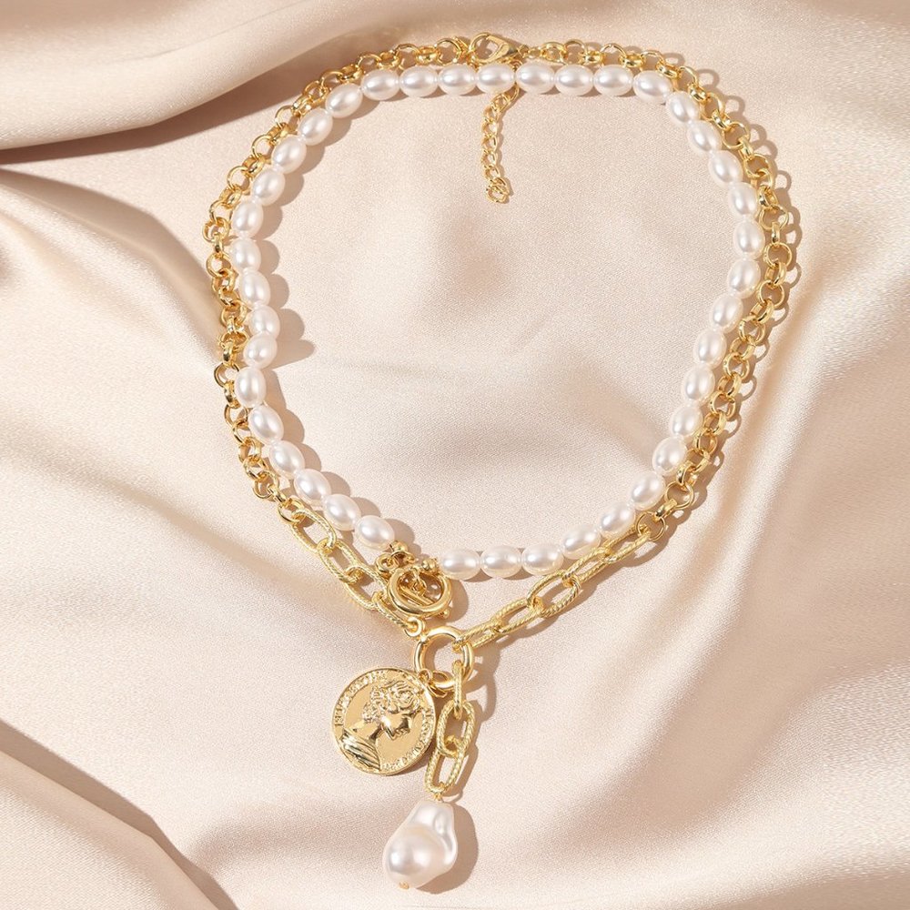 Baroque Pearl Necklace N2104-10